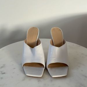 Magda Butrym white mules in a size 41
